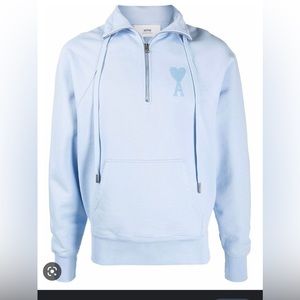 SOLD AMI PARIS de coeur funnel neck hoodie